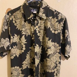 Vintage Hawaiian Heritage by Allen James aloha shirt size Large